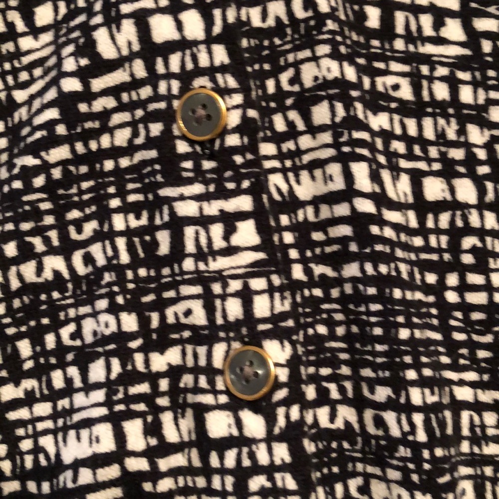 Black/White Patterned Cardigan - image 3